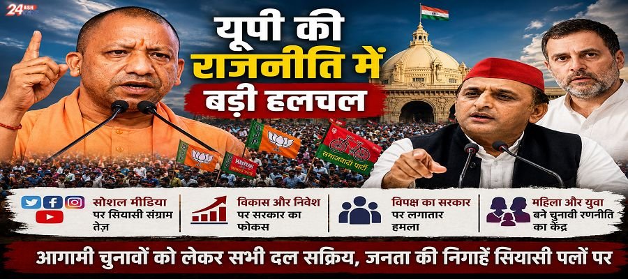 उत्तर प्रदेश की राजनीति में बढ़ी हलचल