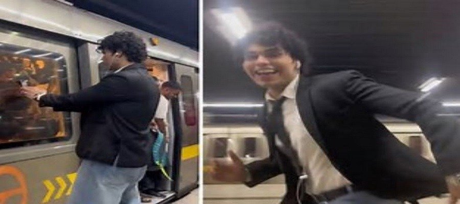 Delhi Metro Stunt