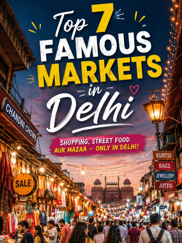 Top 7 famous markets in Delhi for shopping lovers